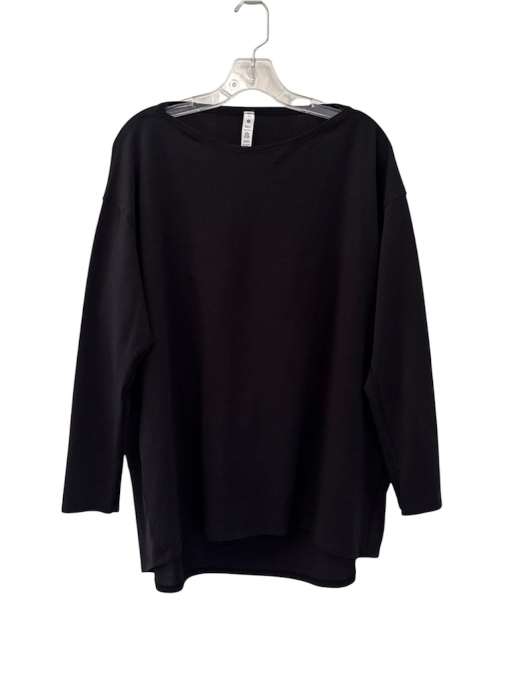 Lululemon Black Back In Action Long Sleeve Top Size 14